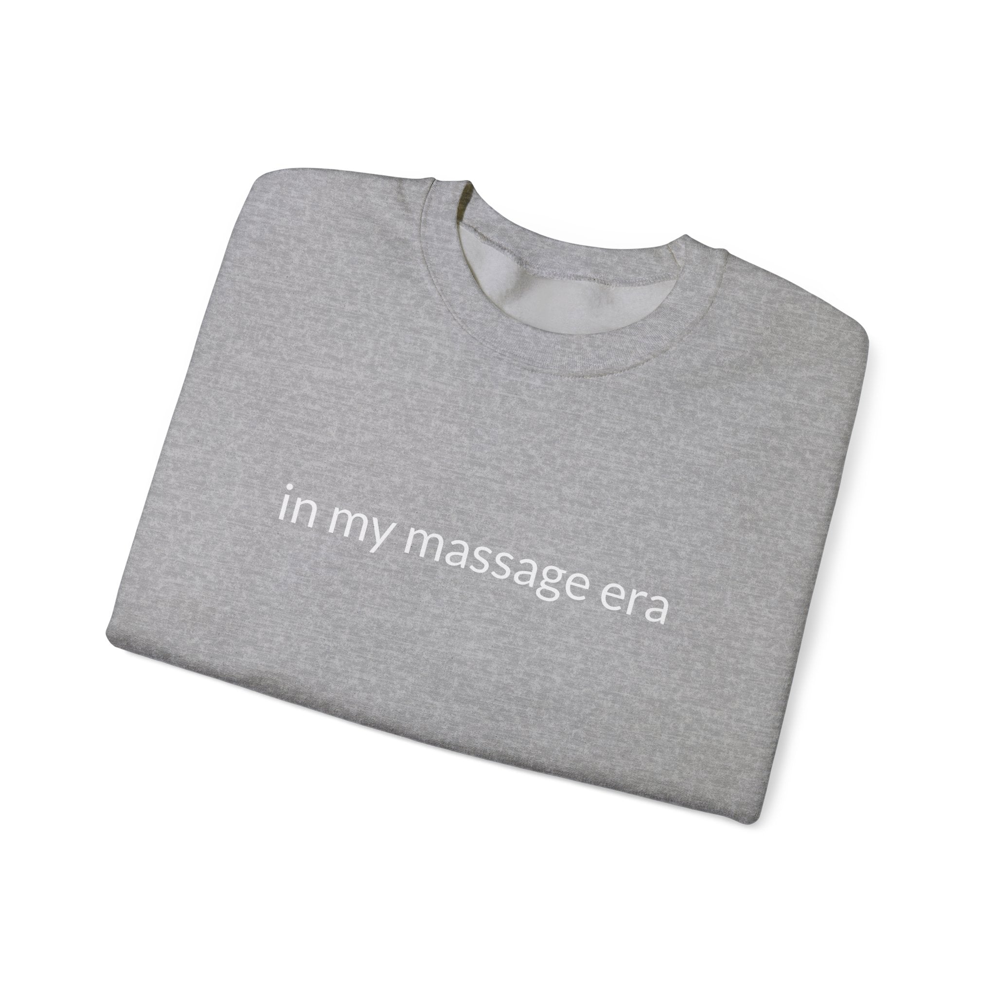 Unisex Heavy Blend™ Crewneck Sweatshirt "in my massage era"