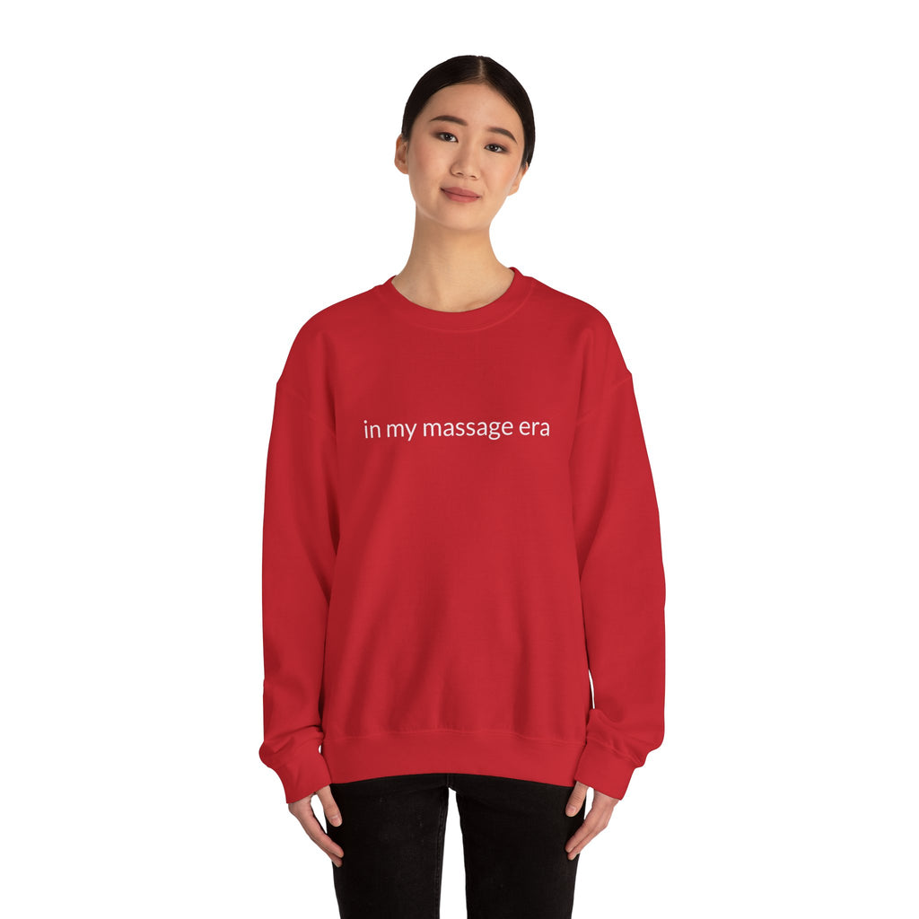 Unisex Heavy Blend™ Crewneck Sweatshirt "in my massage era"