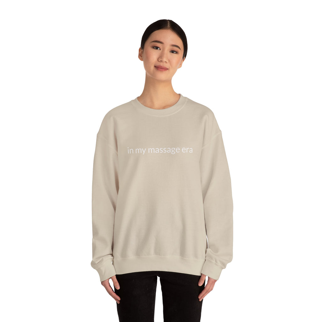 Unisex Heavy Blend™ Crewneck Sweatshirt "in my massage era"