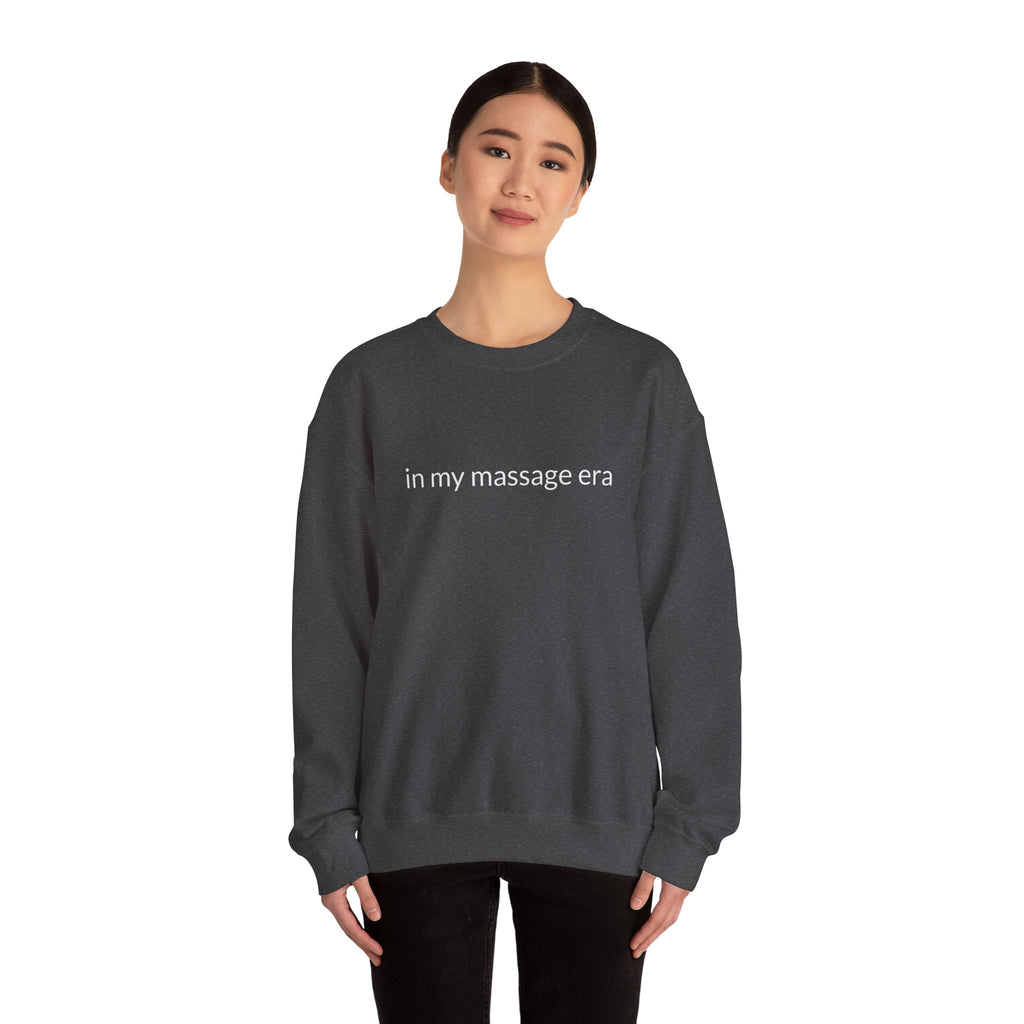 Unisex Heavy Blend™ Crewneck Sweatshirt "in my massage era"
