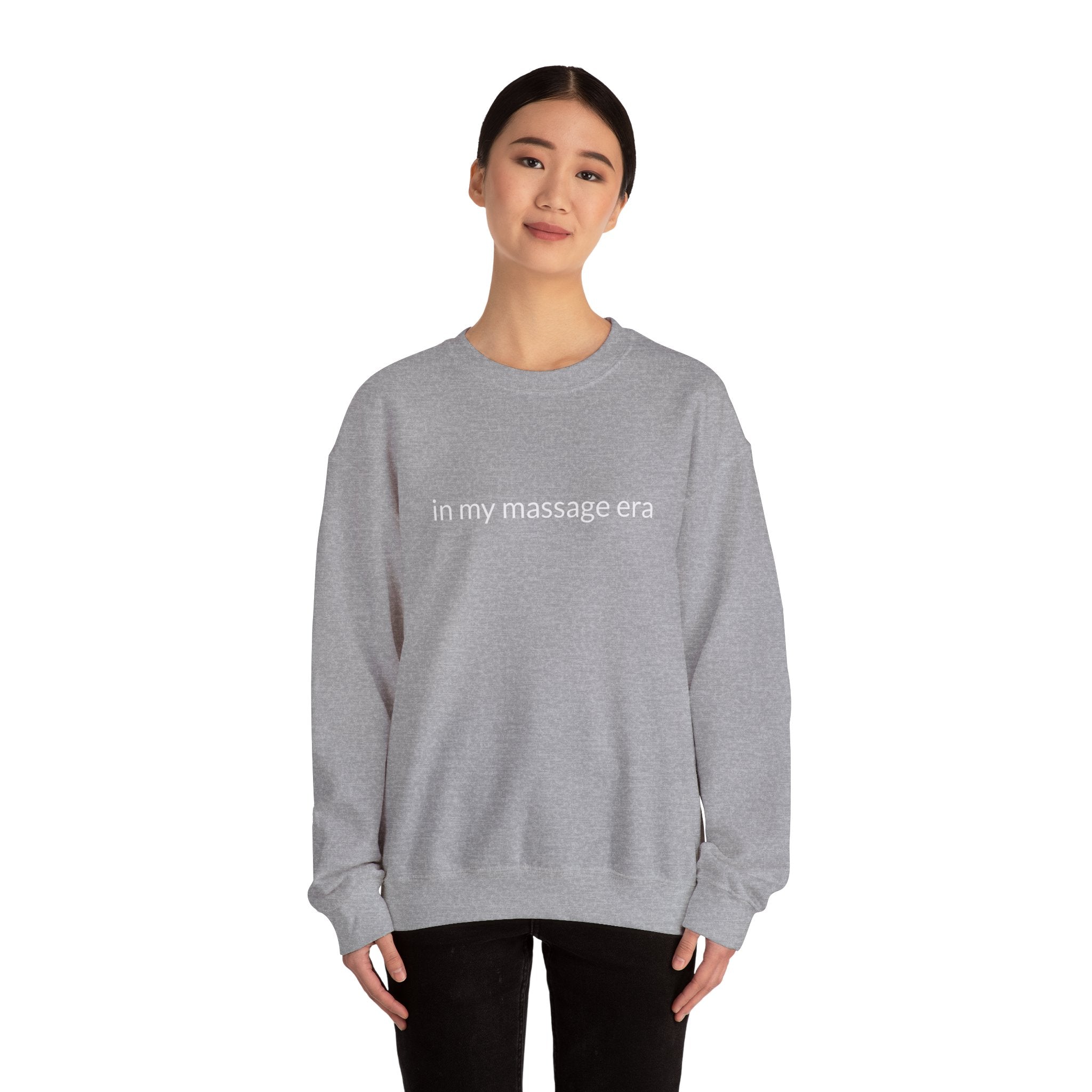 Unisex Heavy Blend™ Crewneck Sweatshirt "in my massage era"