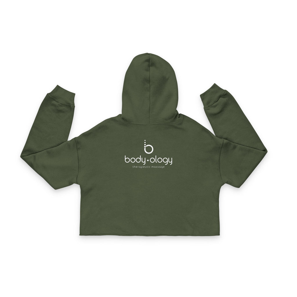 Women's Cropped Hoodie "exhale"