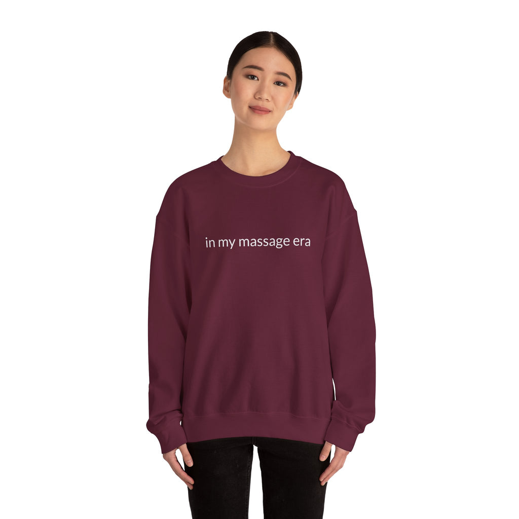 Unisex Heavy Blend™ Crewneck Sweatshirt "in my massage era"