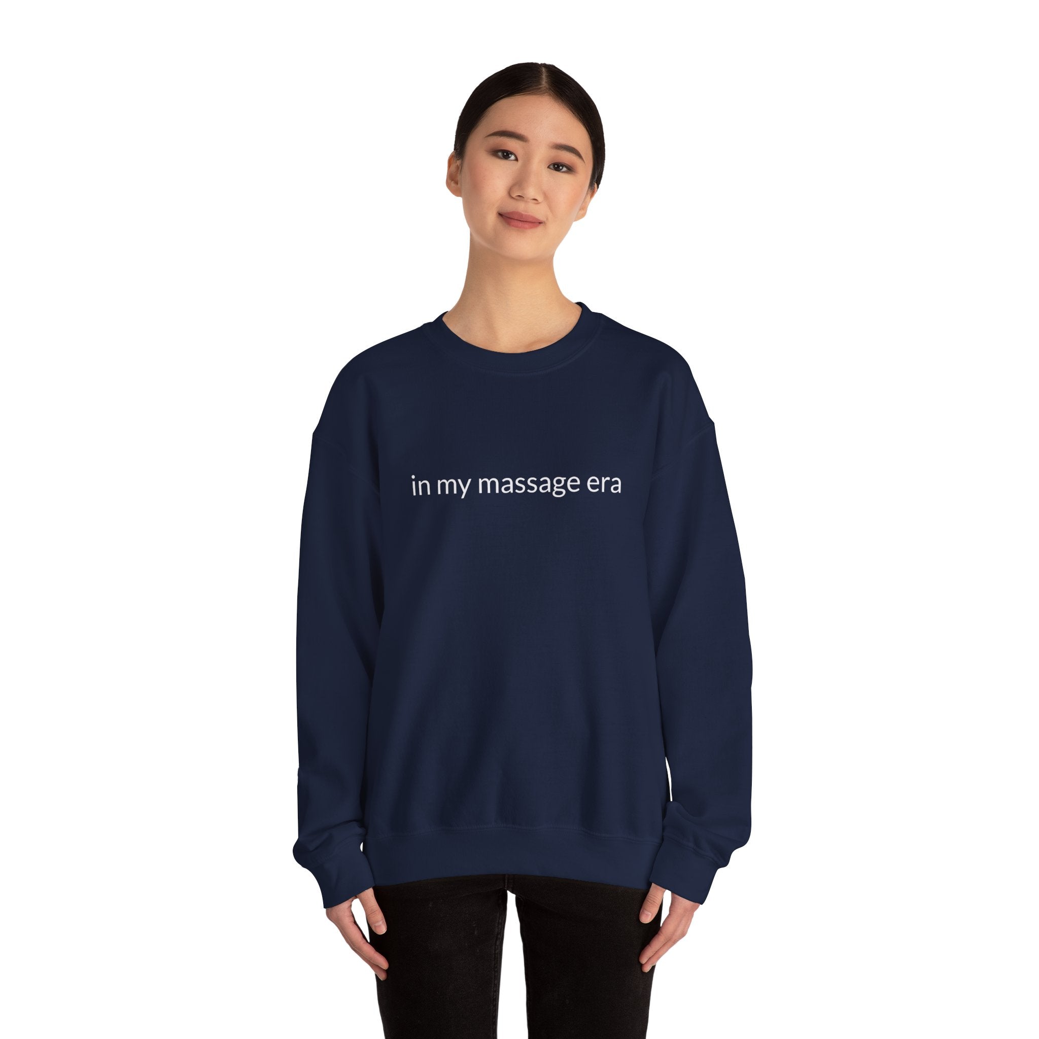 Unisex Heavy Blend™ Crewneck Sweatshirt "in my massage era"